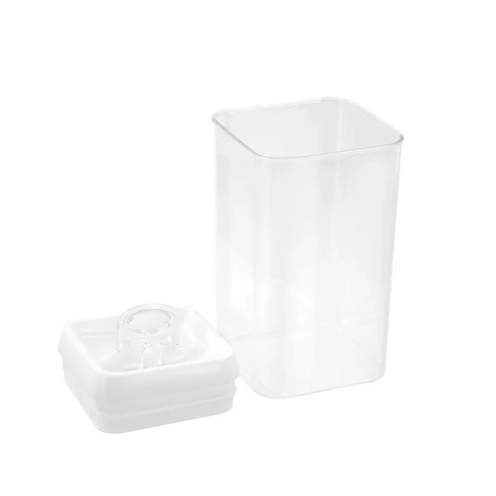 Lemon & Lime Flip Lock 2.45L/23cm Food Storer/Storage Square Container Clear