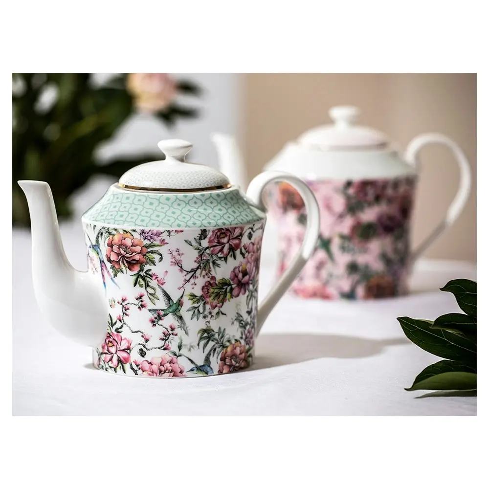 Ashdene Chinoiserie Drinking Tea/Coffee 600ml Teapot/280ml Teacup/Saucer Set WHT