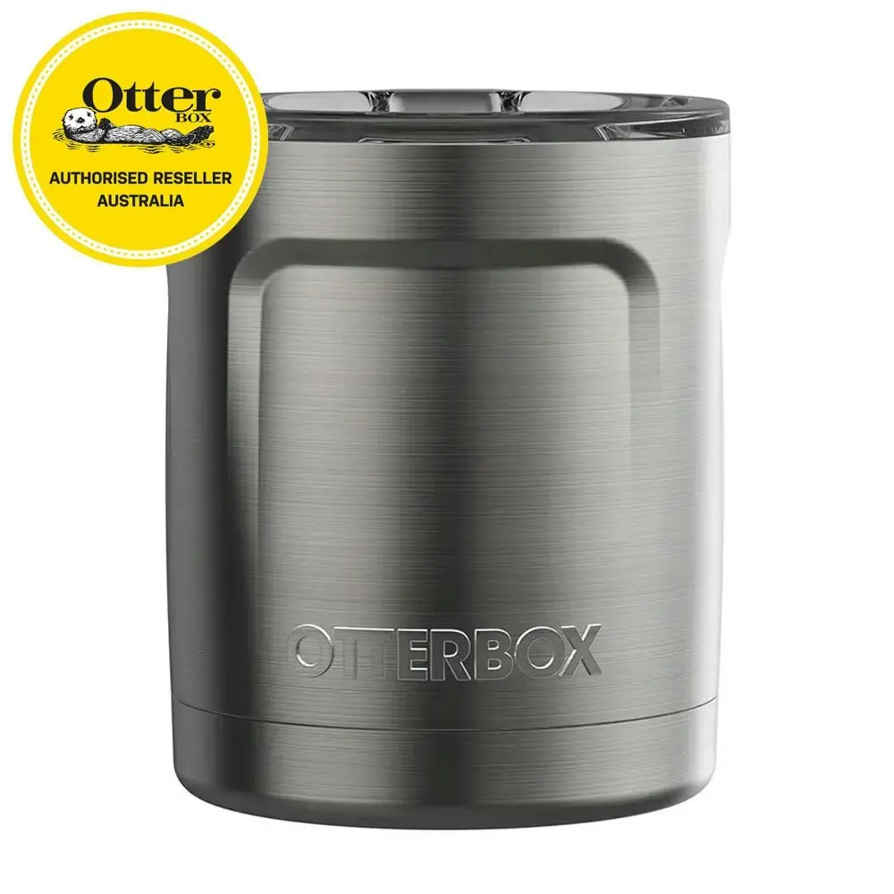 Otterbox Elevation Tumbler 300ml Travel Drink Cup w/Lid Stainless Steel Silver