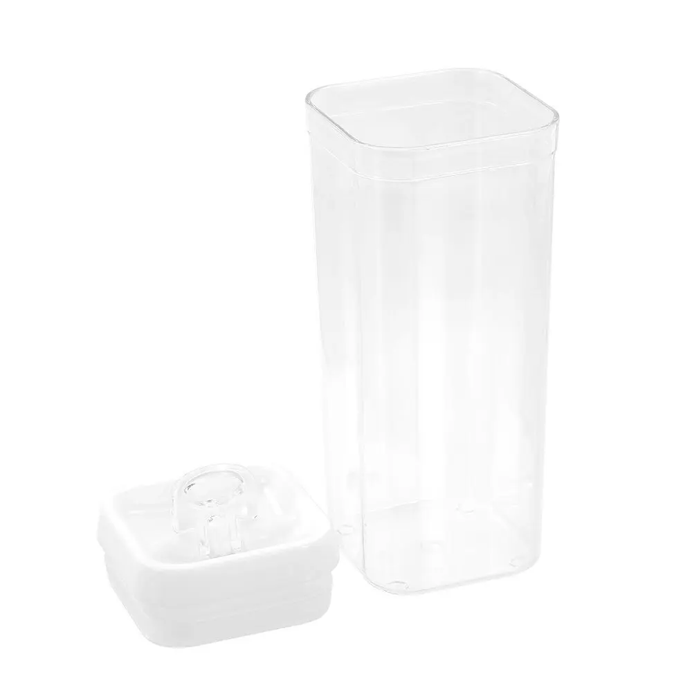 3x Lemon & Lime Flip Lock 1.6L/24.5cm Food Storer/Storage Square Container Clear