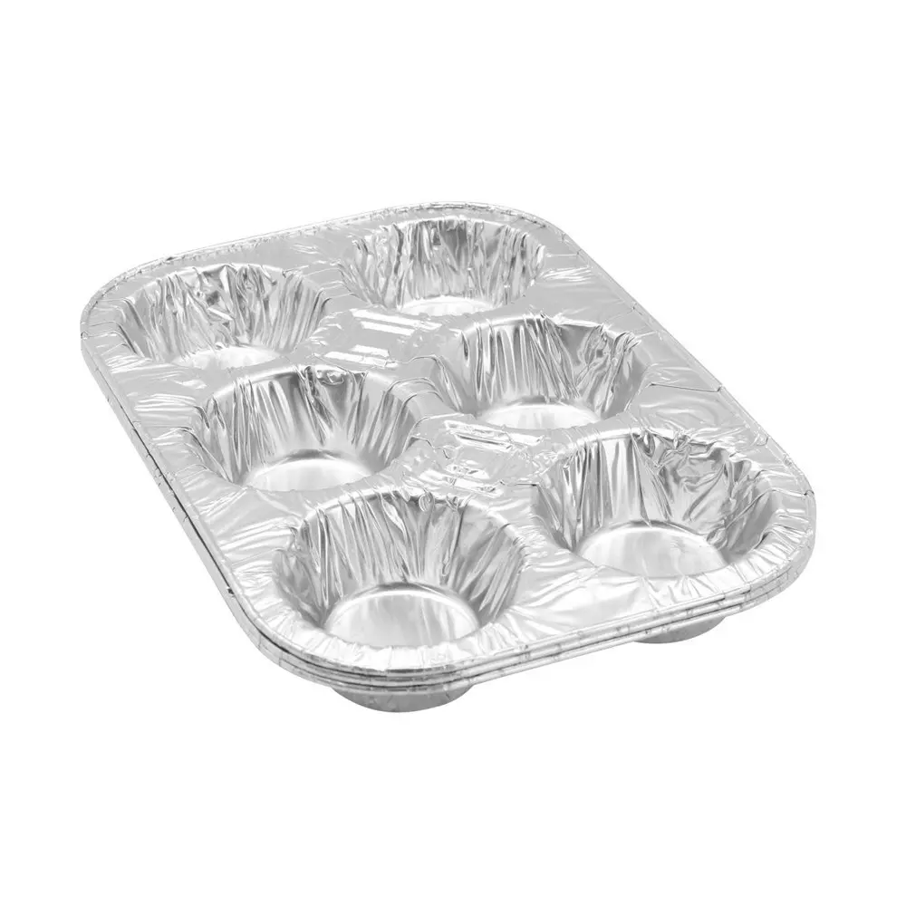 30pc Lemon & Lime 28x19x3.5cm Aluminium Foil Muffin/Cake Tray Oven Baking Tray