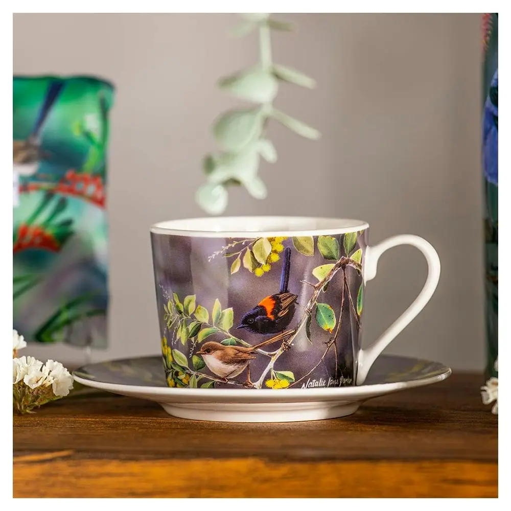 Ashdene 250ml Australian Wren Assorted Matching Hot Tea Cup/Saucer Drinking Mug