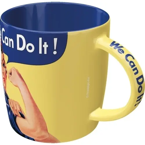 Nostalgic Art We Can Do It 330ml Ceramic Mug Office Coffee Drink Cup w/ Handle