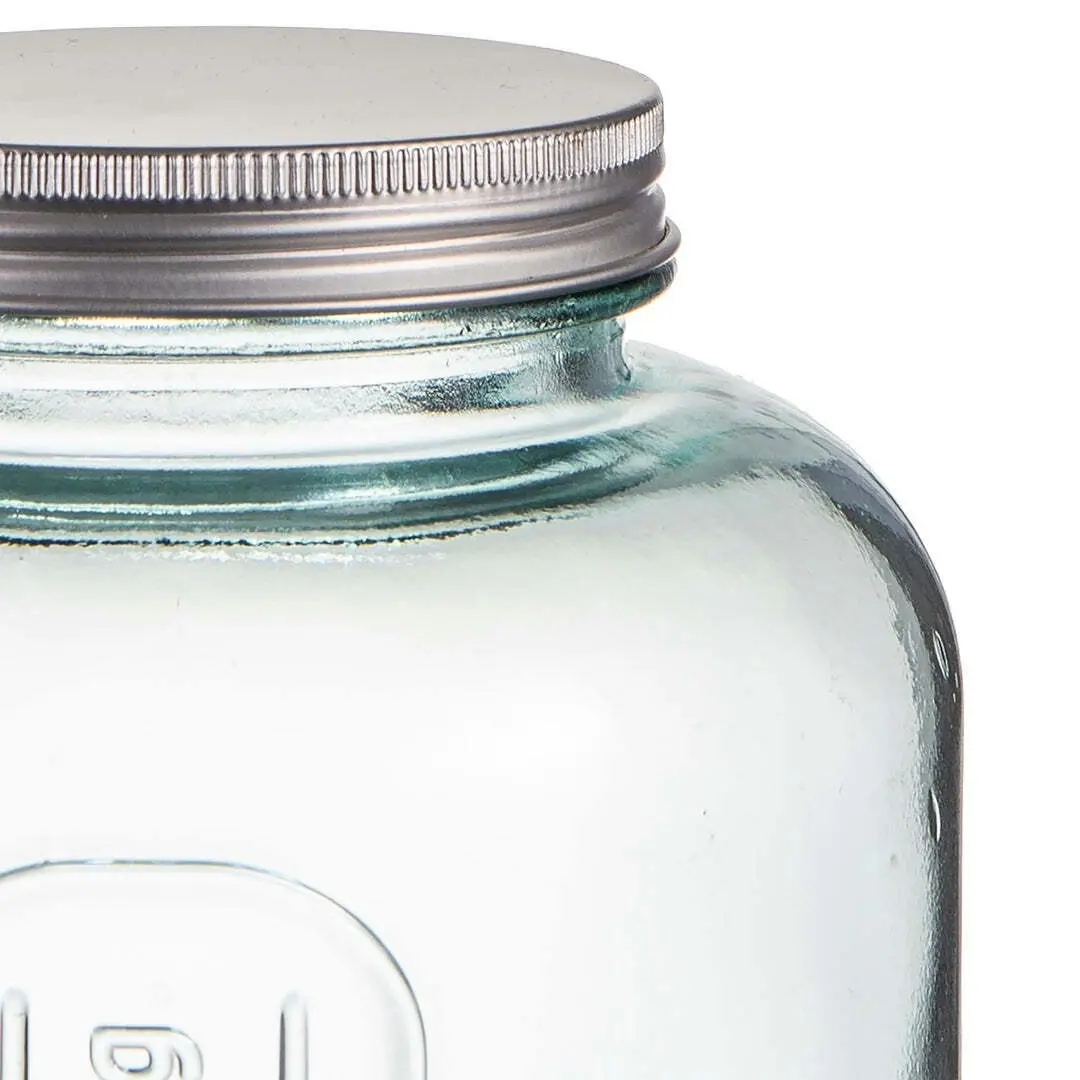 Ladelle Eco Recycled Rustico Glass 1500ml Storage Jar Bottle Container w/Lid CLR