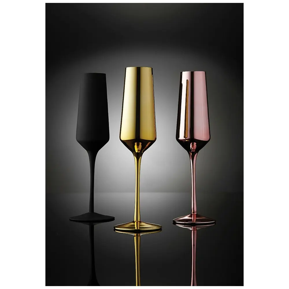 2pc Tempa Aurora 225ml Champagne Glass/Sparkling Wine Drinkware Cup Rose Gold