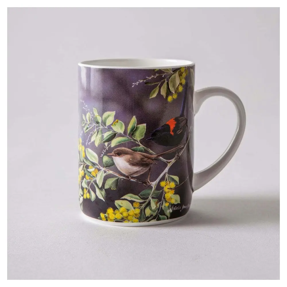 Ashdene 420ml Australian Wren Wattle Dance Bird Drinking Mug/Cup Hot Tea Cup/Mug