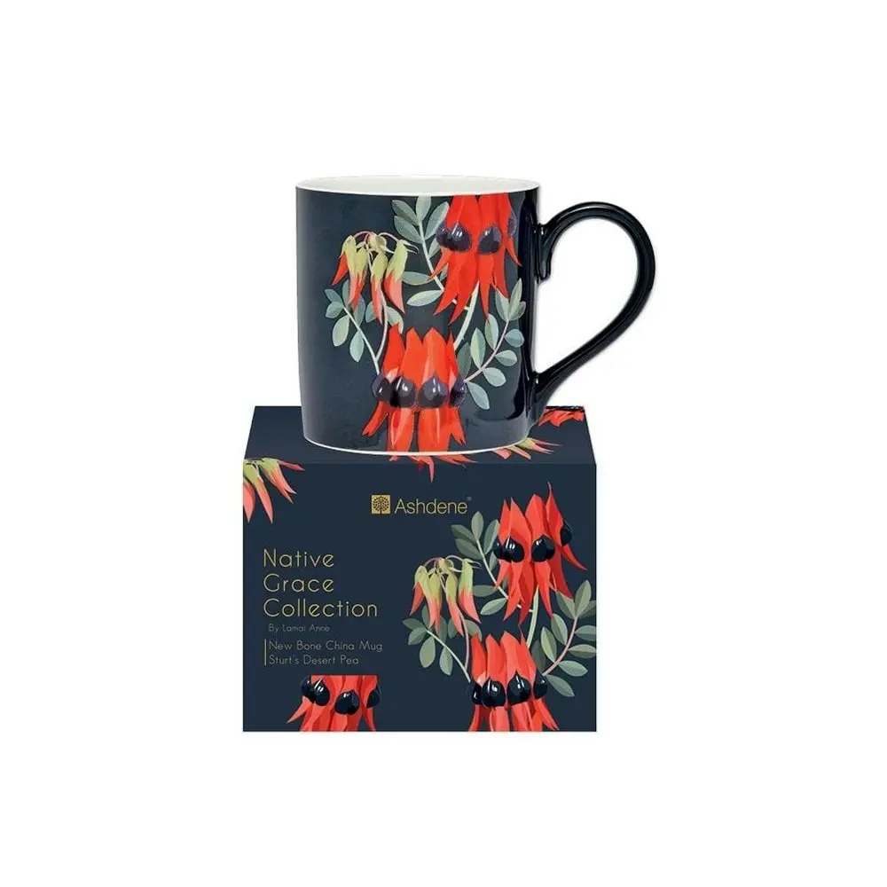 Ashdene Native Grace Sturts Desert Pea Plant/Flower Mug/Cup Hot Tea/Coffee 13cm