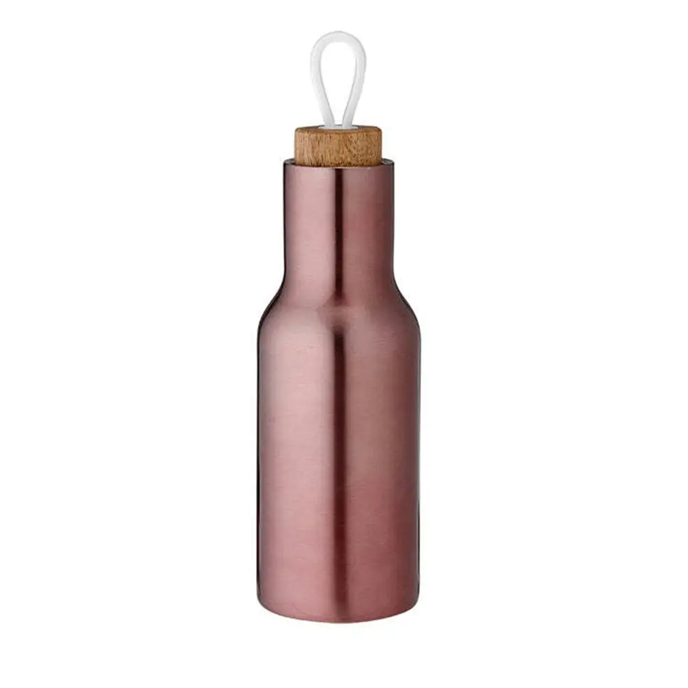 Tempa 600ml Stainless Steel Double Wall Drink Water Bottle Metallic Rose 27.5cm