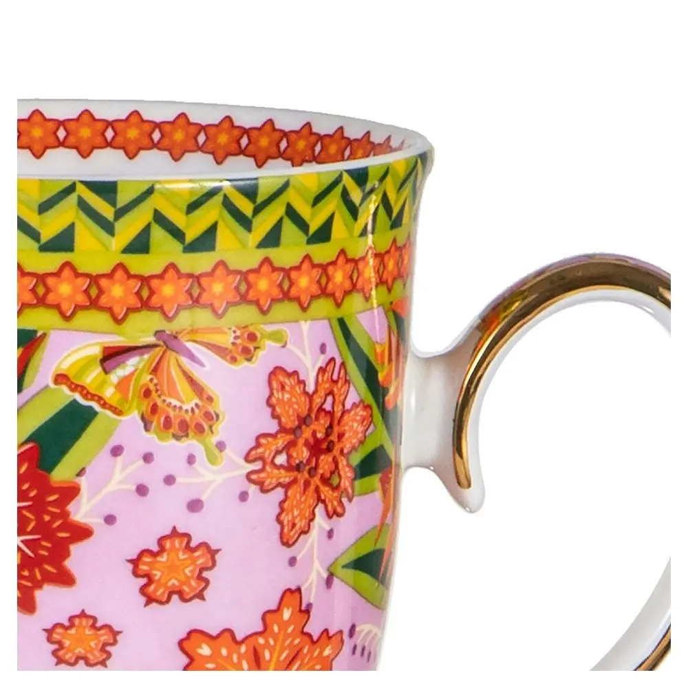 Ashdene 300ml Butterfly Heliconia Flower Tea Cup/Coffee Mug Hot Drinking 12.2cm