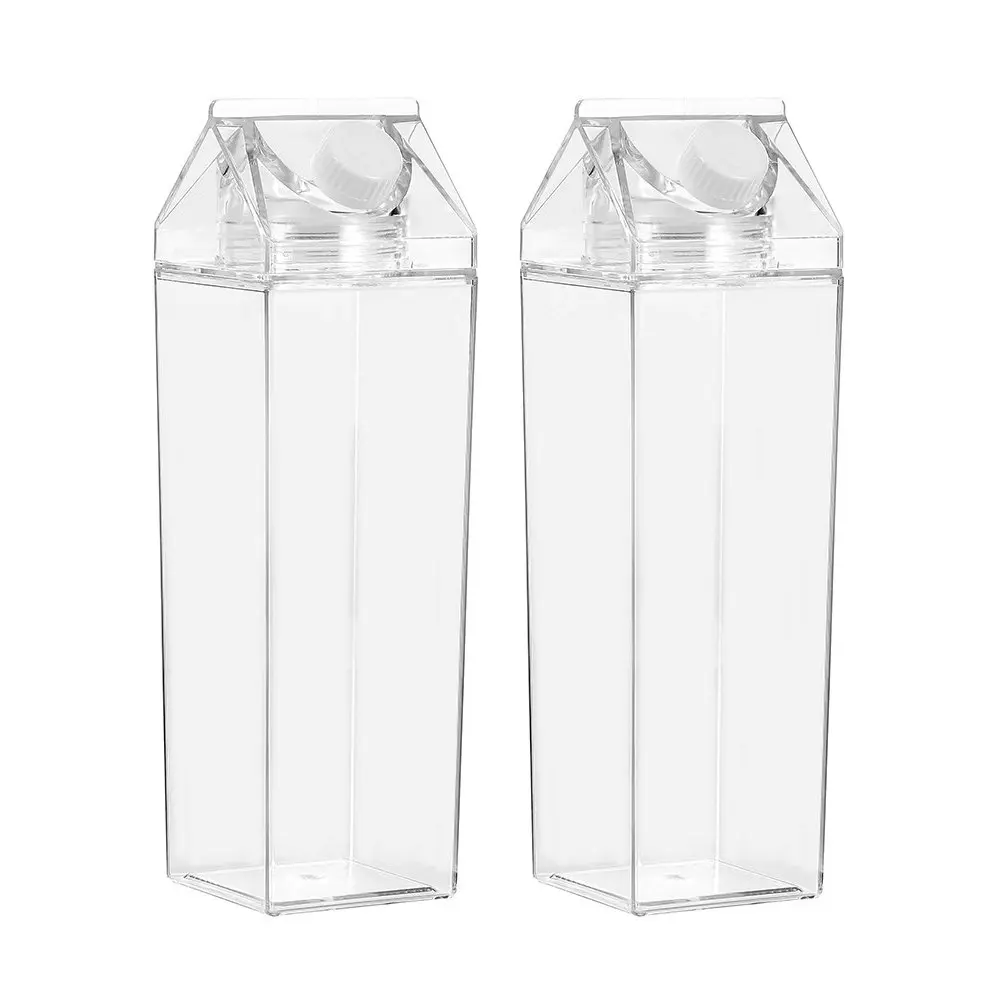 3x Boxsweden 450ml Crystal Fridge Lid Bottle Water/Juice Beverage Clear Storage