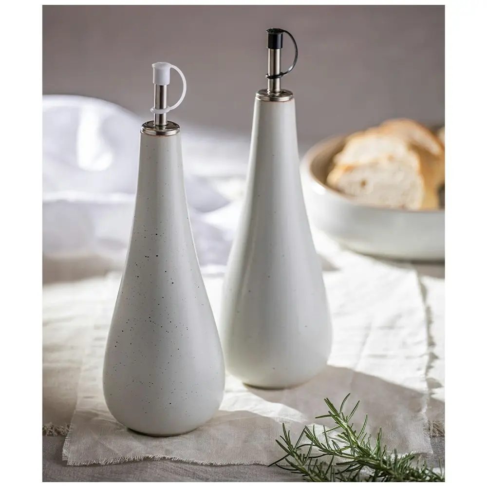 Ladelle Nestle Oil/Vinegar Dispenser/Holder Set 21.5x9cm Stoneware Home/Cooking