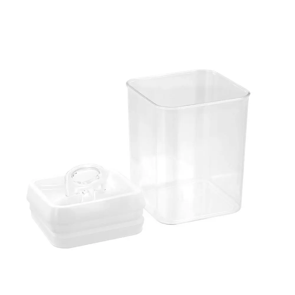 Lemon & Lime Flip Lock 1.65L/17.5cm Food Storer/Storage Square Container Clear