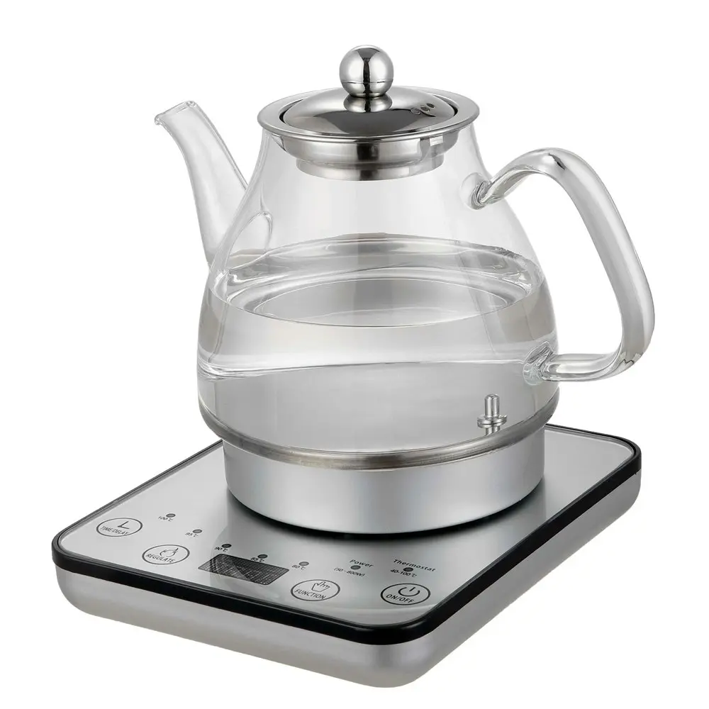 Healthy Choice Electric 800W 1.2L Digital Glass Kettle w/Tea Infuser/Keep Warm