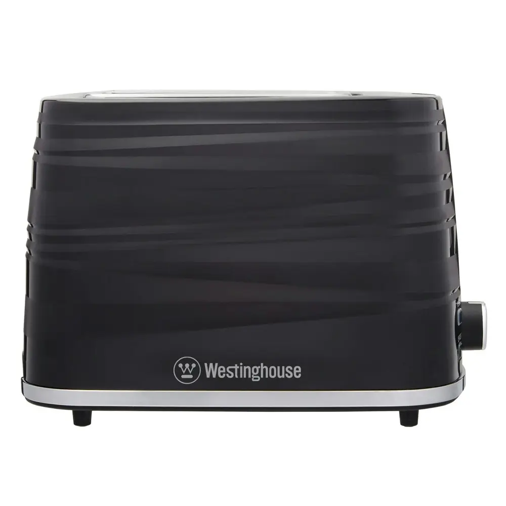 Westinghouse Electric 1.7L Kettle 2200W & 2 Slice Bread Toaster 930W Set Black