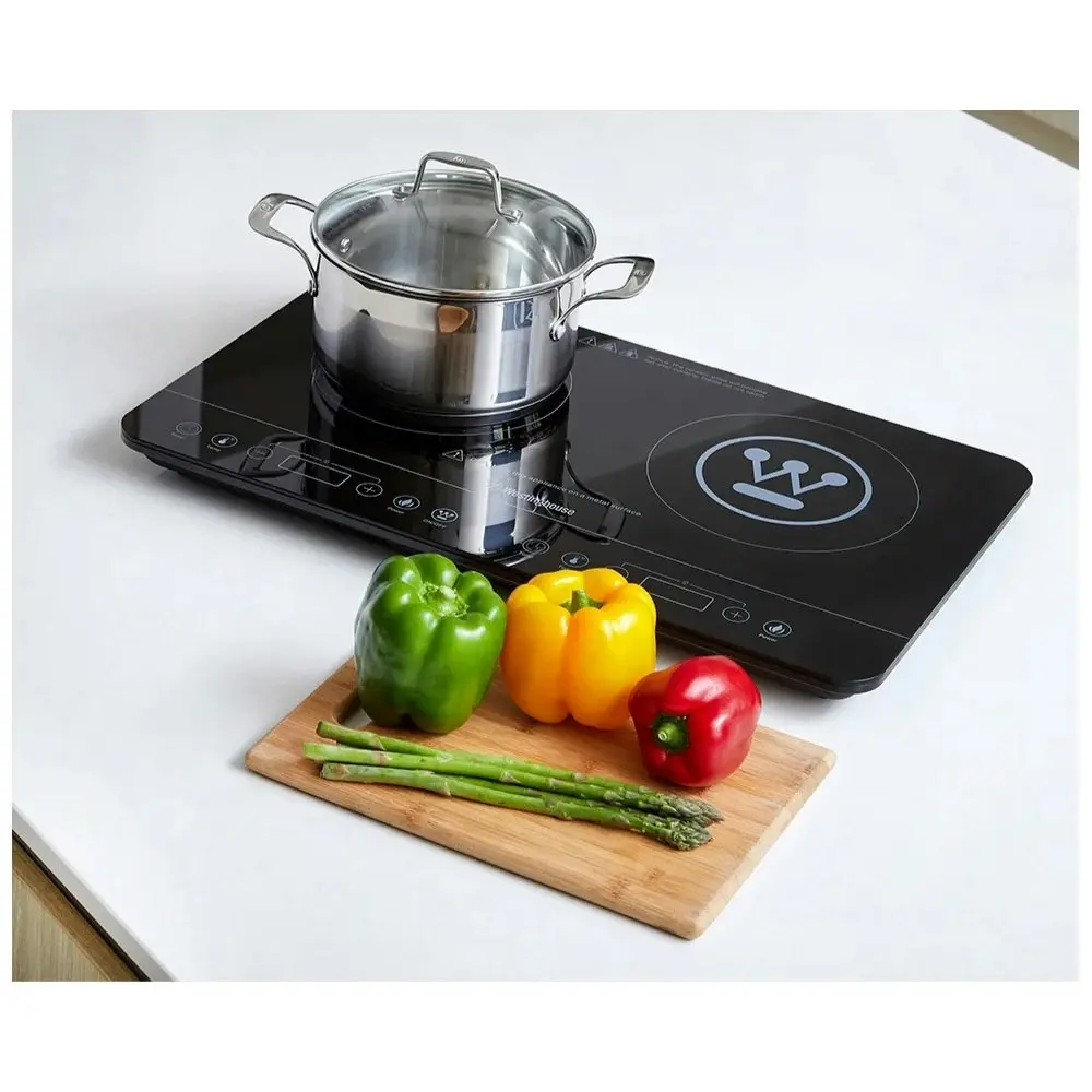 Westinghouse 2400W Electric Dual/Twin Portable Induction Cooktop/Cooker LED Disp