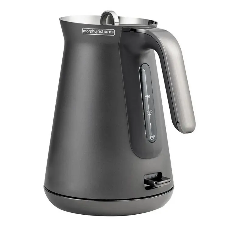 Morphy Richards 1.5L 2.2kW Aspect Cordless Kettle Stainless Steel Titanium Black