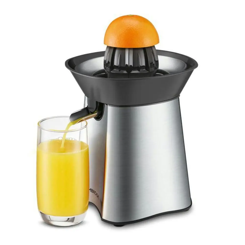 Kambrook 100W Easy Press Electric Citrus Fruits Lemon/Lime/Orange Juicer Silver