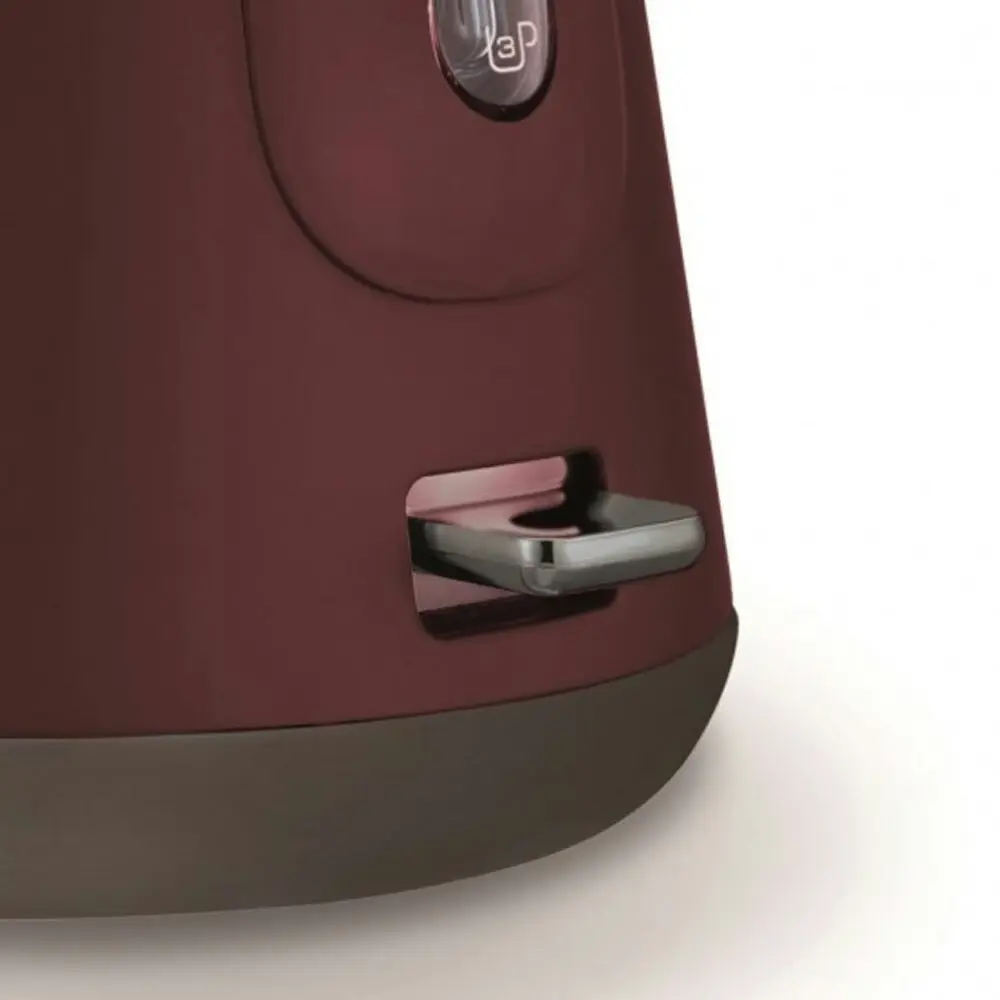 Morphy Richards 1.5L 2200W Cordless Water Kettle Maroon Aspect w/BLK Chrome Base