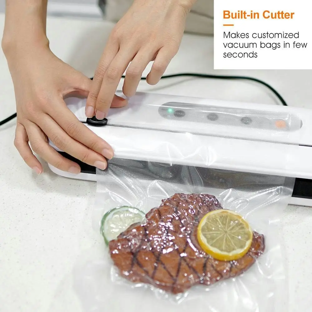 Sansai Electric Vacuum Sealer 60kPa Powerful Suction f/ Food Locks In Freshness