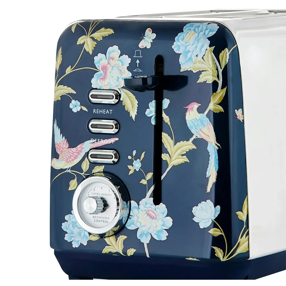 Laura Ashley Elveden 24cm Electric 2-Slice Bread Toaster 925W Food/Kitchen Blue