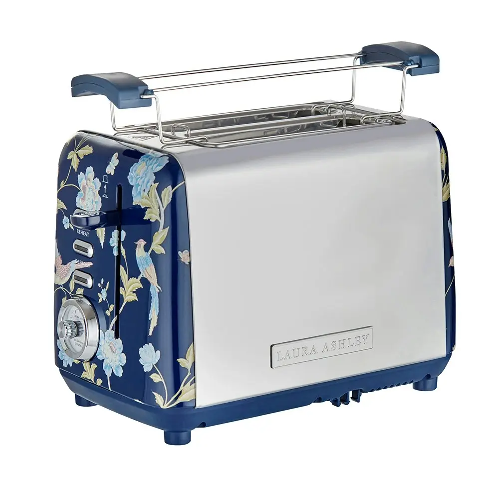 Laura Ashley Elveden 24cm Electric 2-Slice Bread Toaster 925W Food/Kitchen Blue