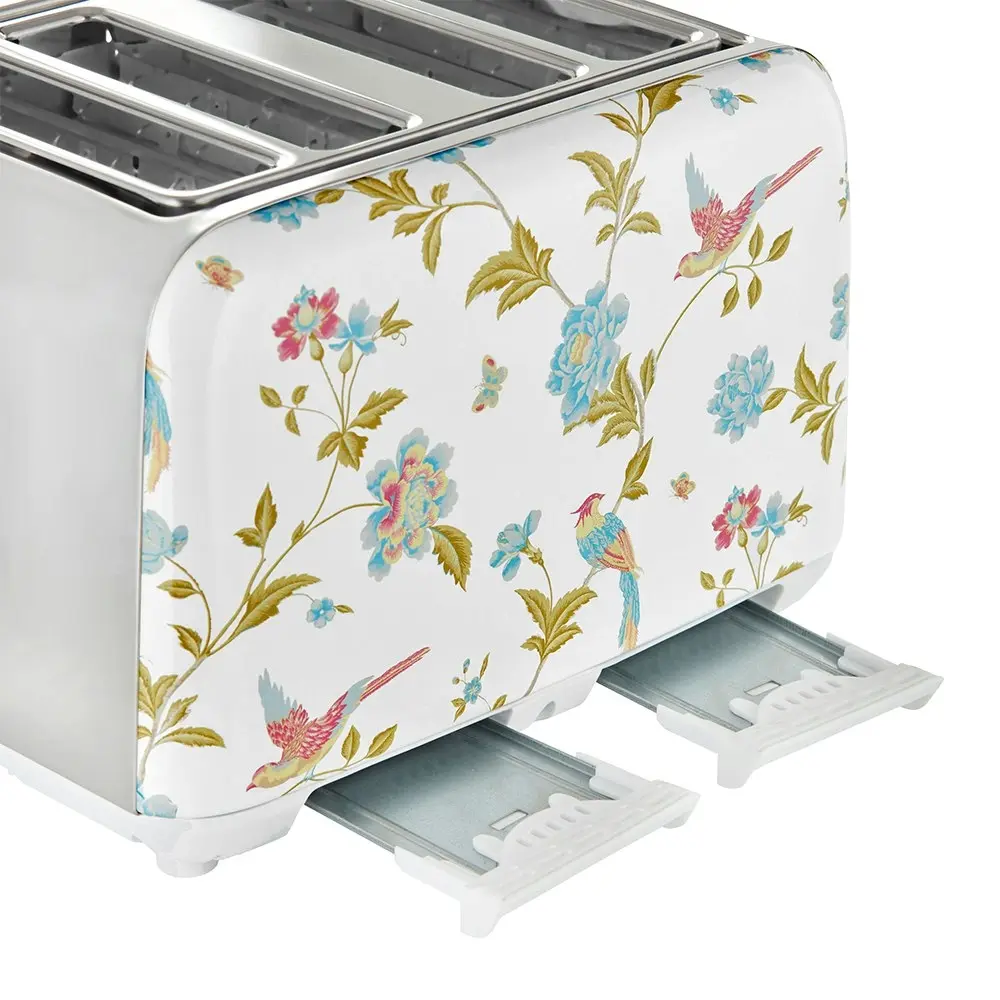 Laura Ashley Elveden 29cm Electric 4-Slice Bread Toaster 1850W Food/Kitchen WHT