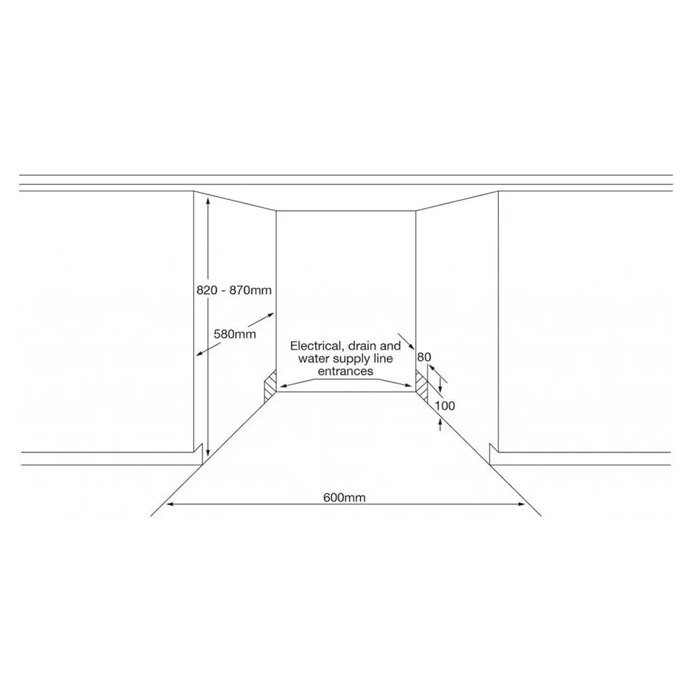 Kleenmaid 60 x 81.5cm Fully Integrated Programmed Kitchen/Home Dishwasher 238kWh