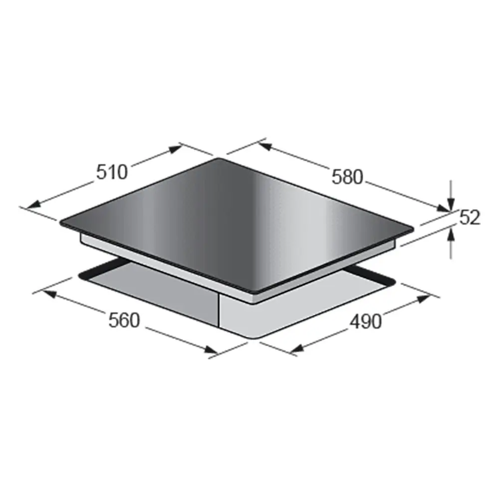 Kleenmaid Induction Glass Automatic Stovetop/Cooktop Burner Sensor Touch 60cm