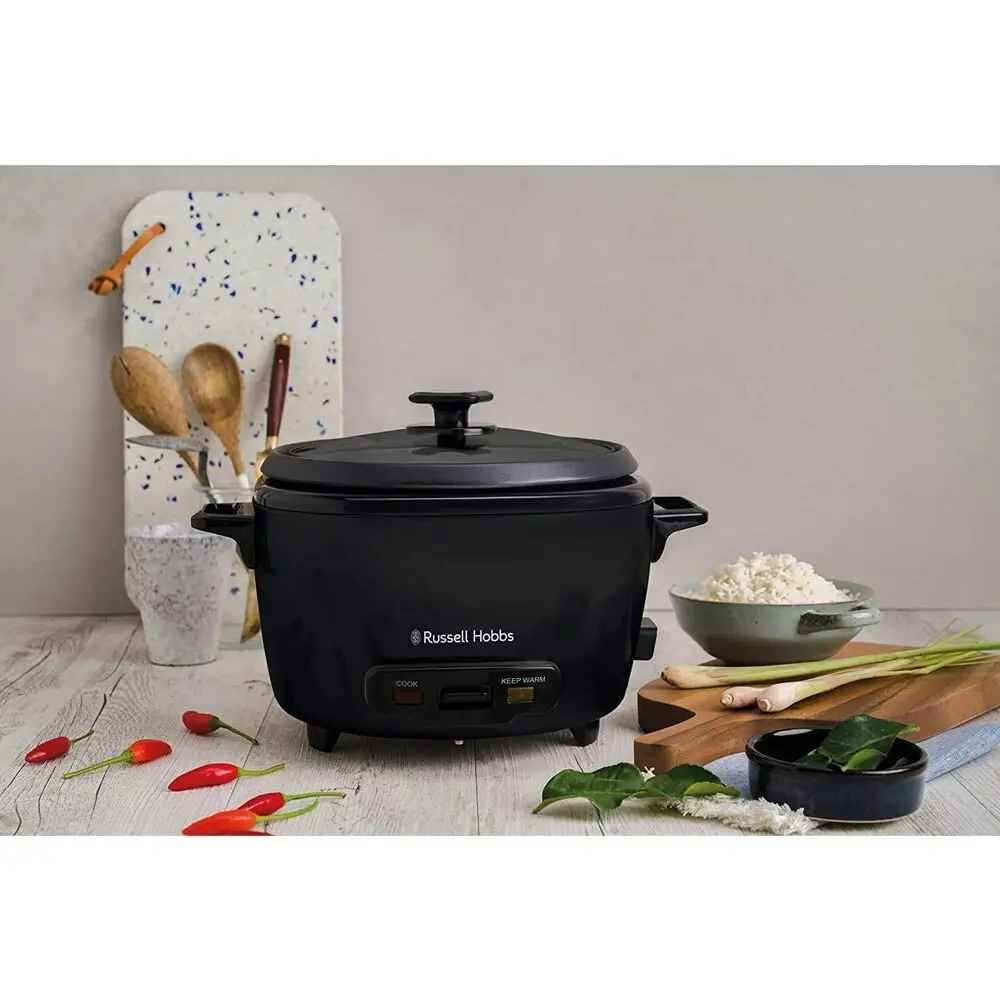 Russell Hobbs RHRC20BLK Turbo Electric Rice Cooker/Steamer 1000 W Non-Stick 3L