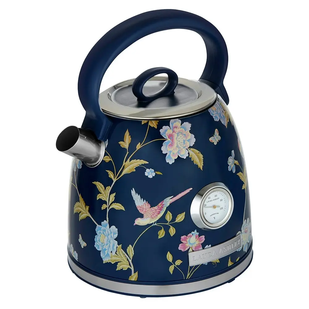 Laura Ashley Elveden 1.7L Electric Kettle 2200W Hot Drink/Water Boiler Blue