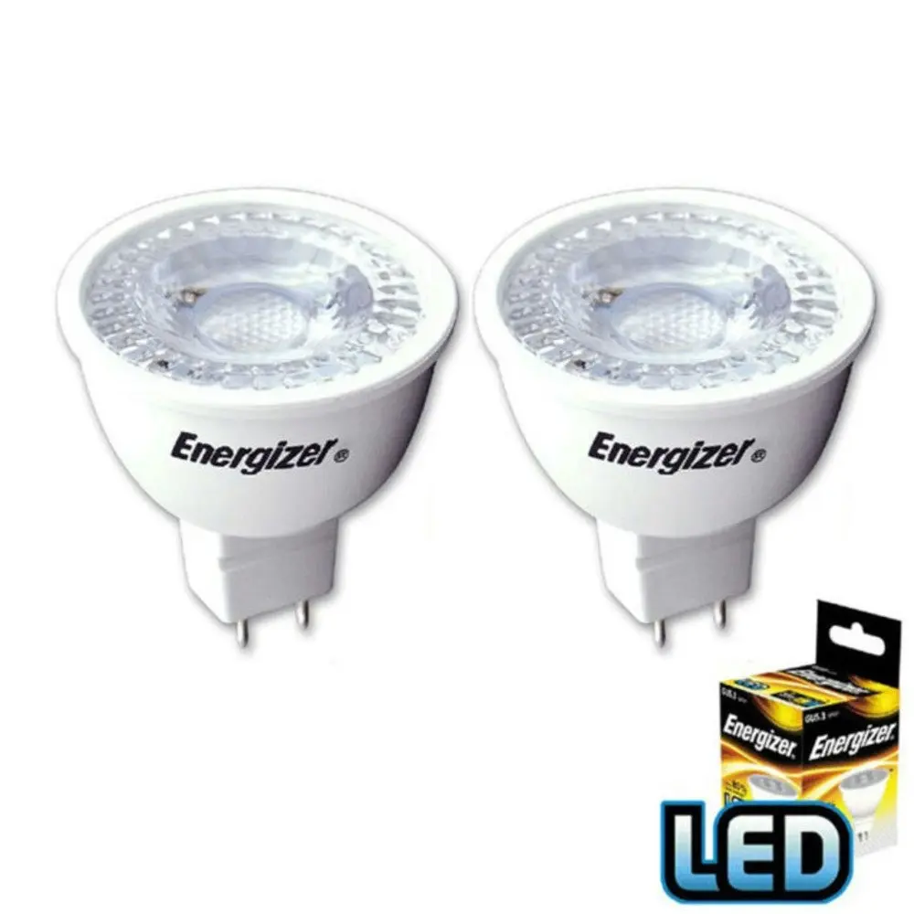 2pc Energizer LED GU5.3/MR16 5W/350LM Warm White Light Bulb/Lightbulb 35W