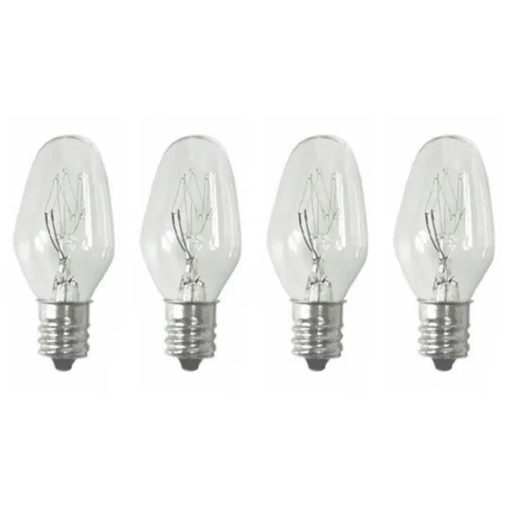 Sansai 4pk 7W/240V E12 Replacement Bulb Clear for Night Light DB-458/DB-459