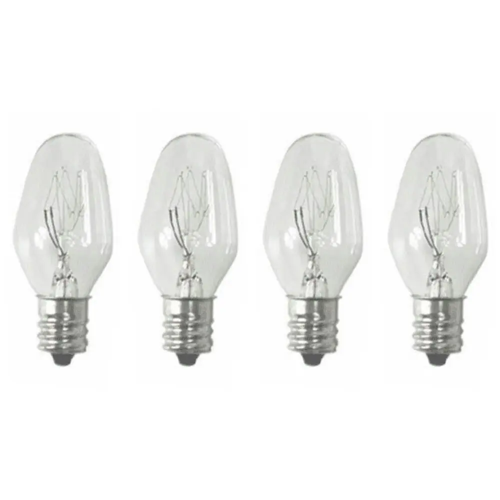 Sansai 4pk 7W/240V E14 Replacement Warm Light  Bulb Clear for Night Light /Lamps