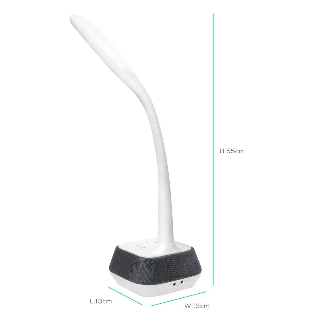 Activiva LED Adjustable Desk Lamp w/ Bluetooth/Music Speaker Base Home Deco