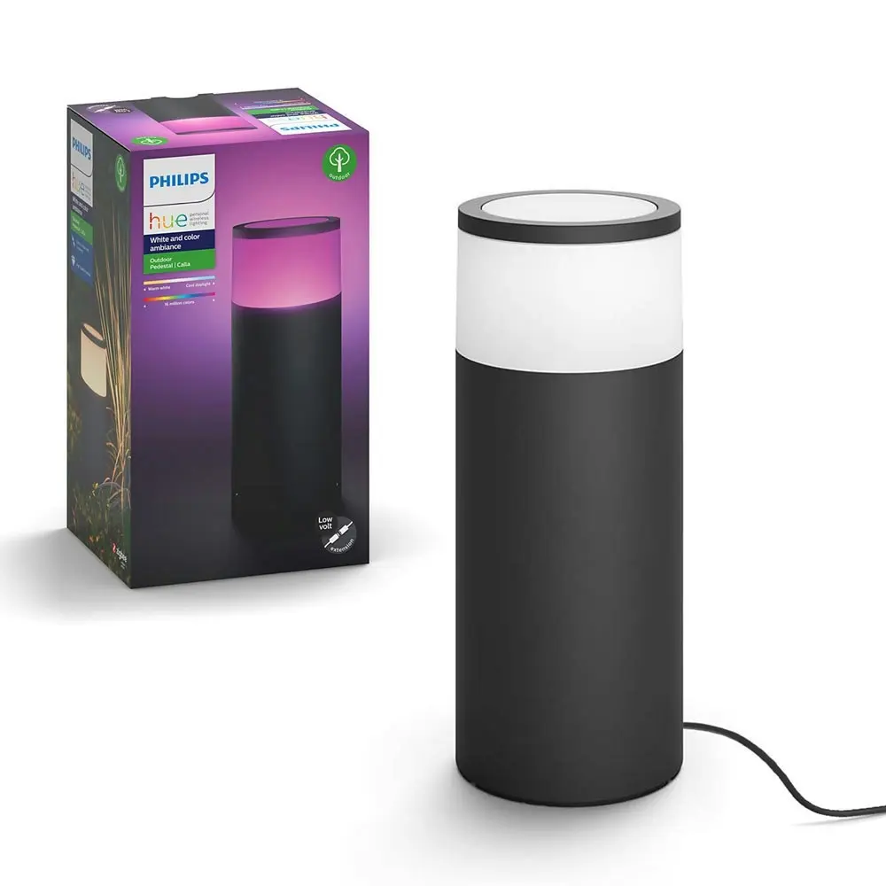 2PK Philips Hue Outdoor Pedestal Colour Ambiance LED Light/Lighting Extension