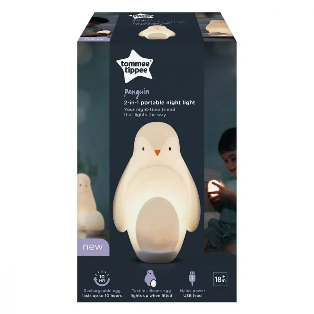 Tommee Tippee Kids Portable/Rechargeable Dimmable Night Light Lamp Egg Penguin