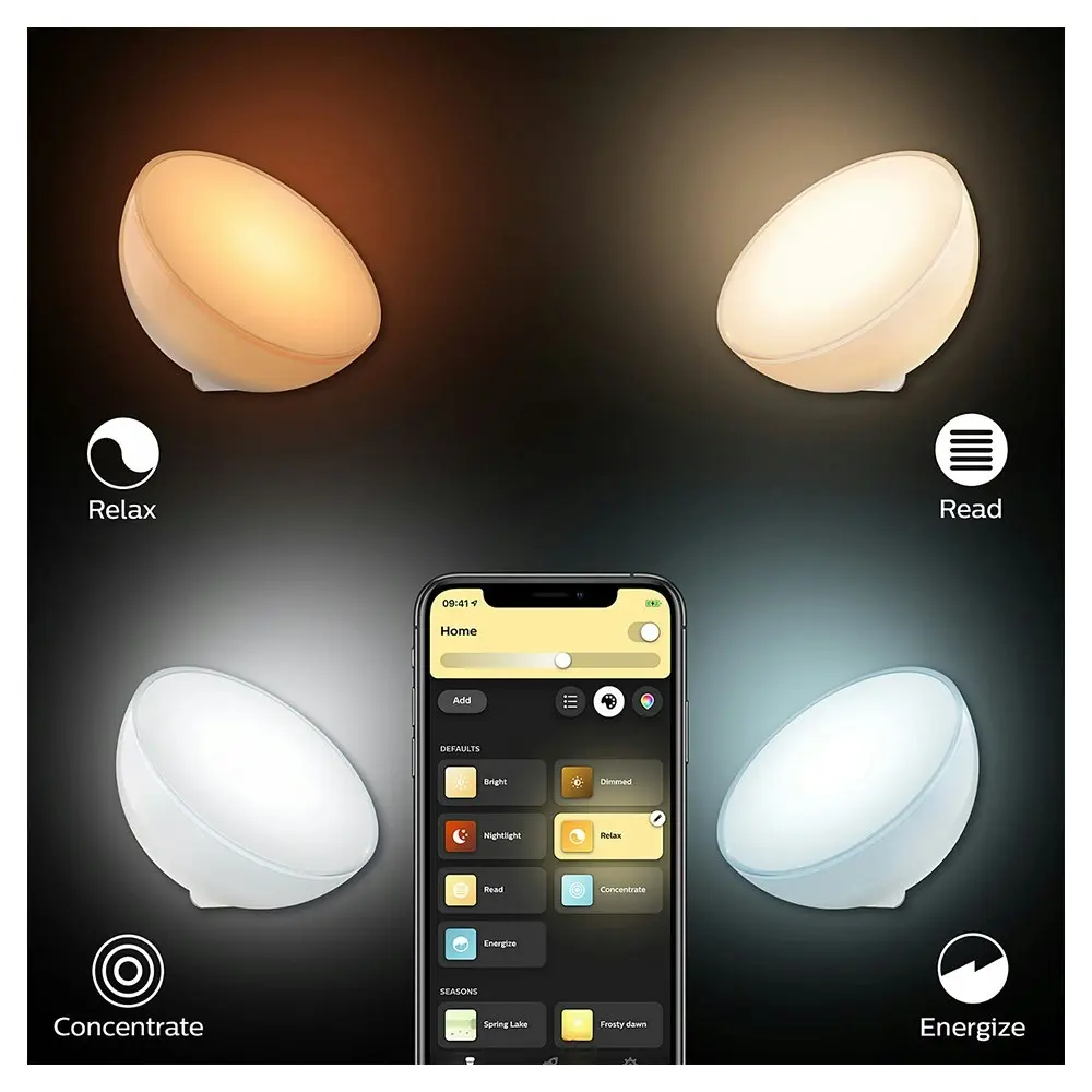 Philips Hue Go Portable Smart Bluetooth/Wi-Fi App Desk Lamp White/Colour Light