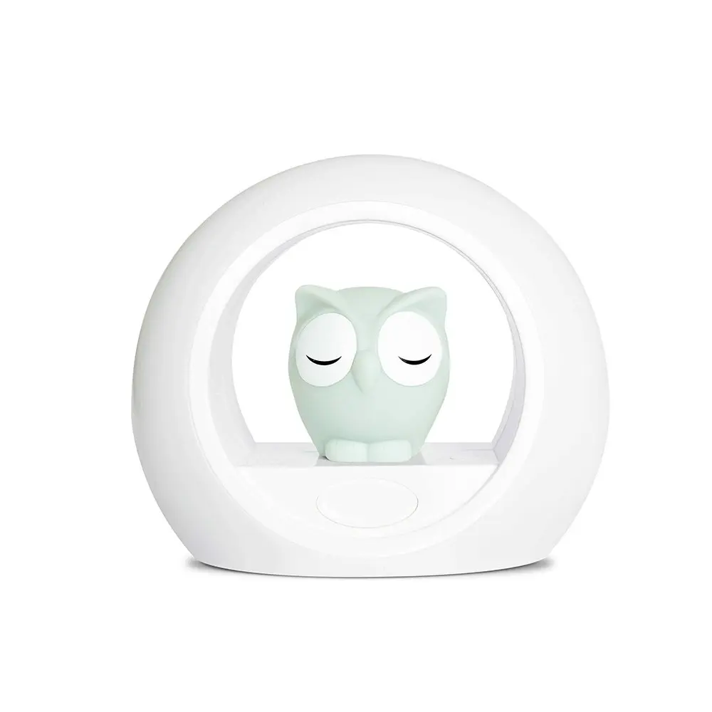 Zazu Lou Owl 20cm Voice Activated Night Light/Soother for 0m+ Baby/Infant Grey