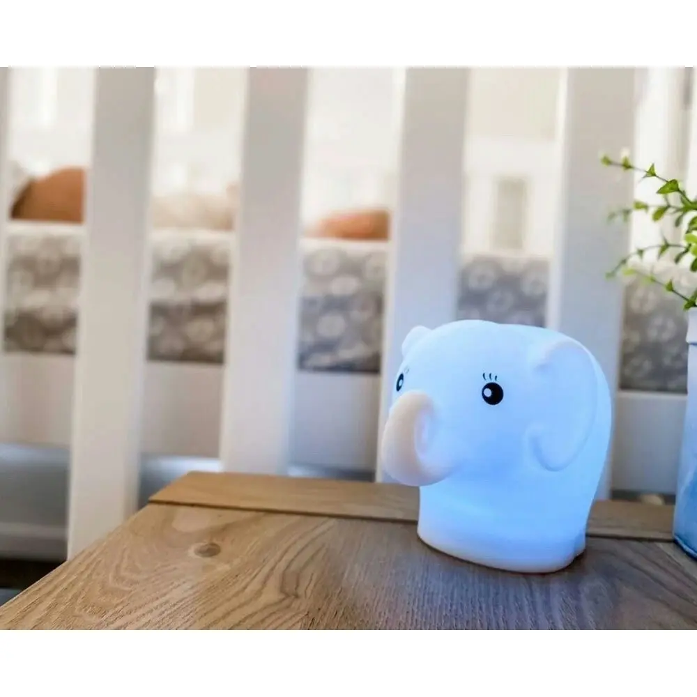 Baby Studio 12cm Soft Night Light/Silicone Baby/Children Nursery Lamp Elephant