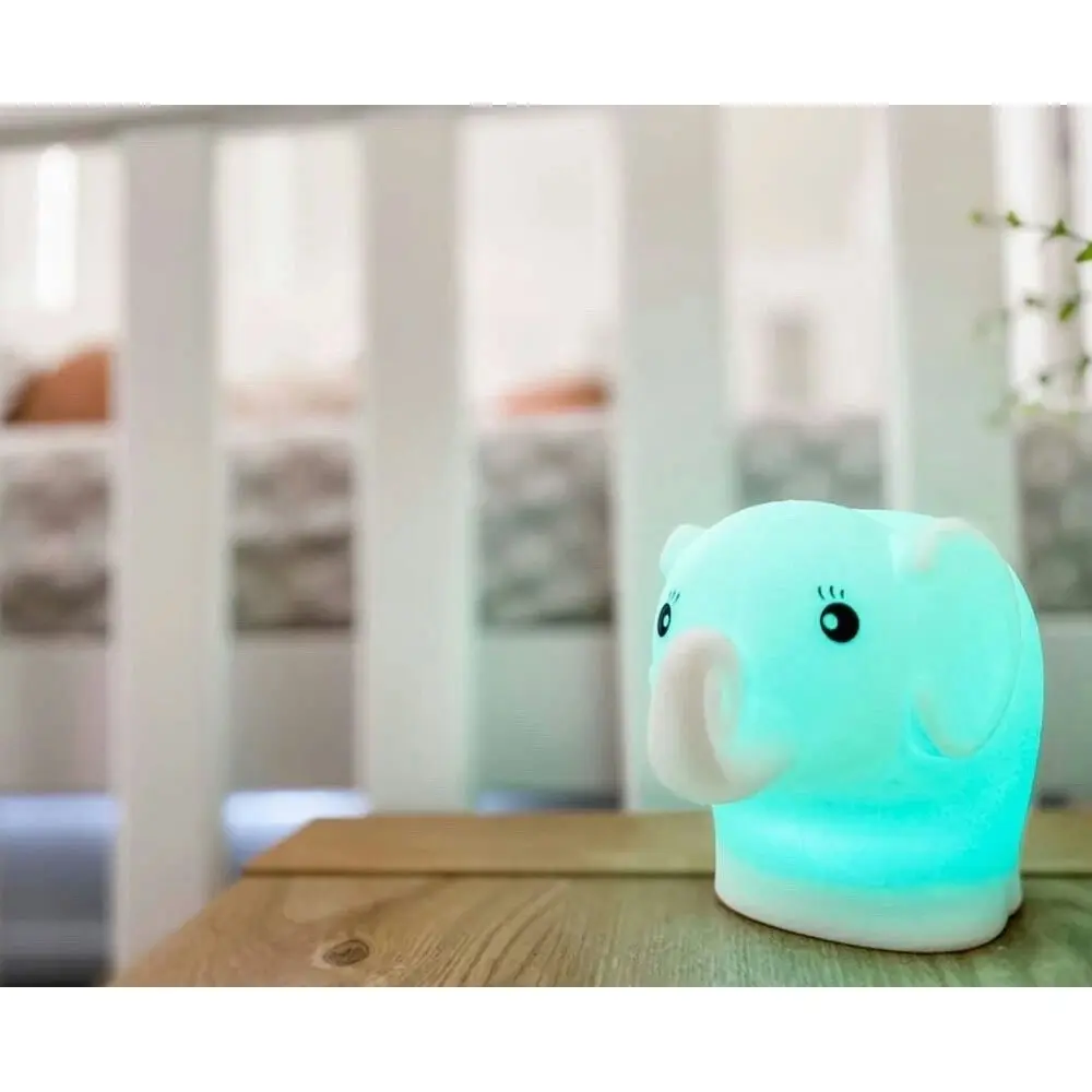 Baby Studio 12cm Soft Night Light/Silicone Baby/Children Nursery Lamp Elephant