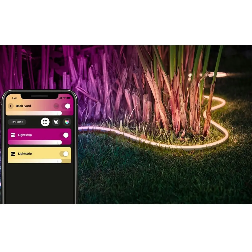 Philips Hue Lightstrip 5m LED Lightstrip Outdoor Lighting Weatherproof w/Adaptor