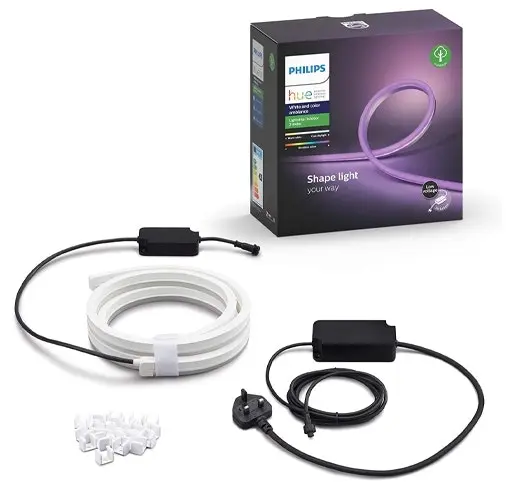 Philips Hue Lightstrip 2m LED Lightstrip Outdoor Lighting Weatherproof w/Adaptor