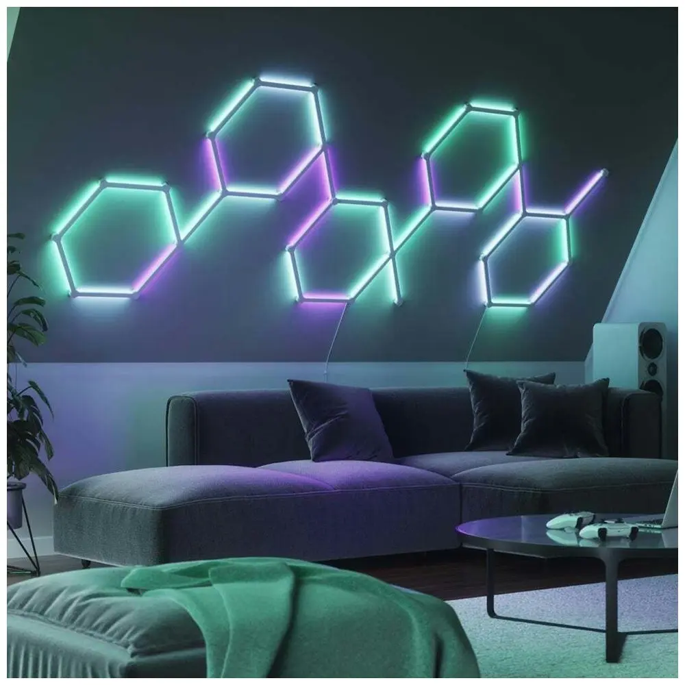 Nanoleaf 3 Lines 60 Degrees Expansion Kit/Pack Smart LED Light Wall Lighting Set