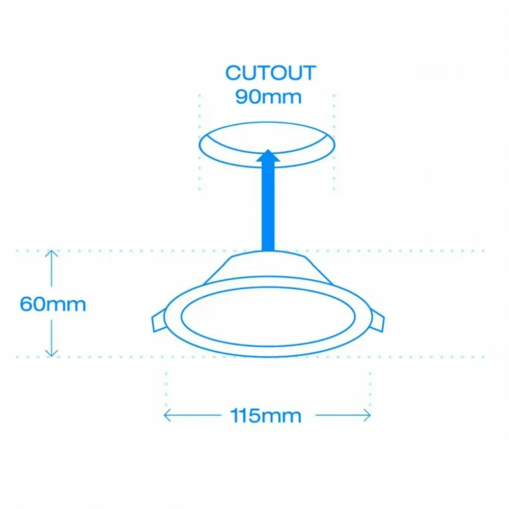 Laser Smart White Downlight 10W/240V Android/iOS Phone/App Control Home Lighting