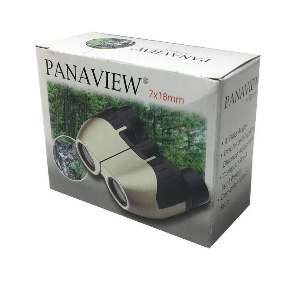 Panaview Vista Sport Binoculars 7x18mm Compact Magnify Zoom Glasses Portable