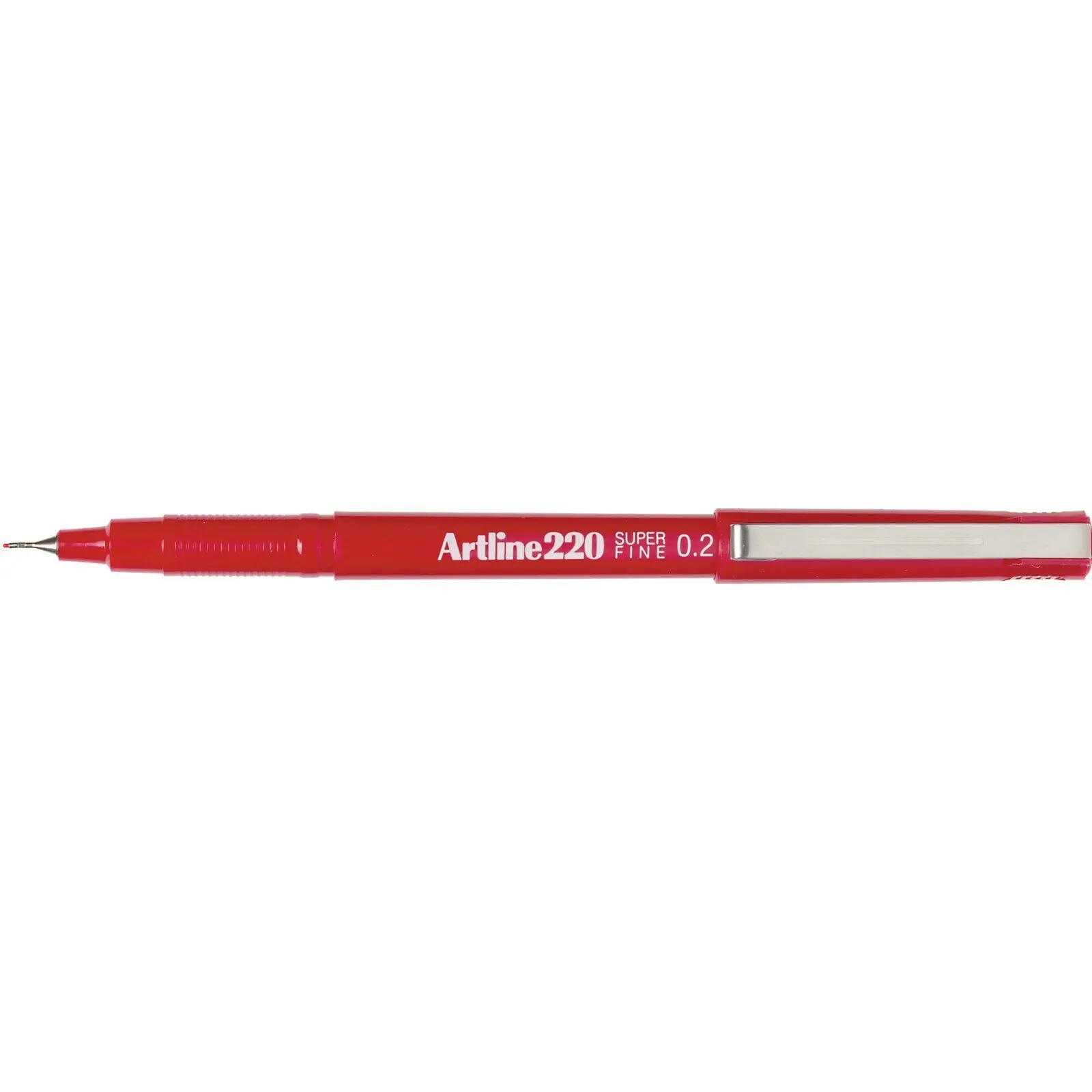 2pc Artline Fineline 220 Super Fine 0.2mm Line School Drawing Writing Pen Red