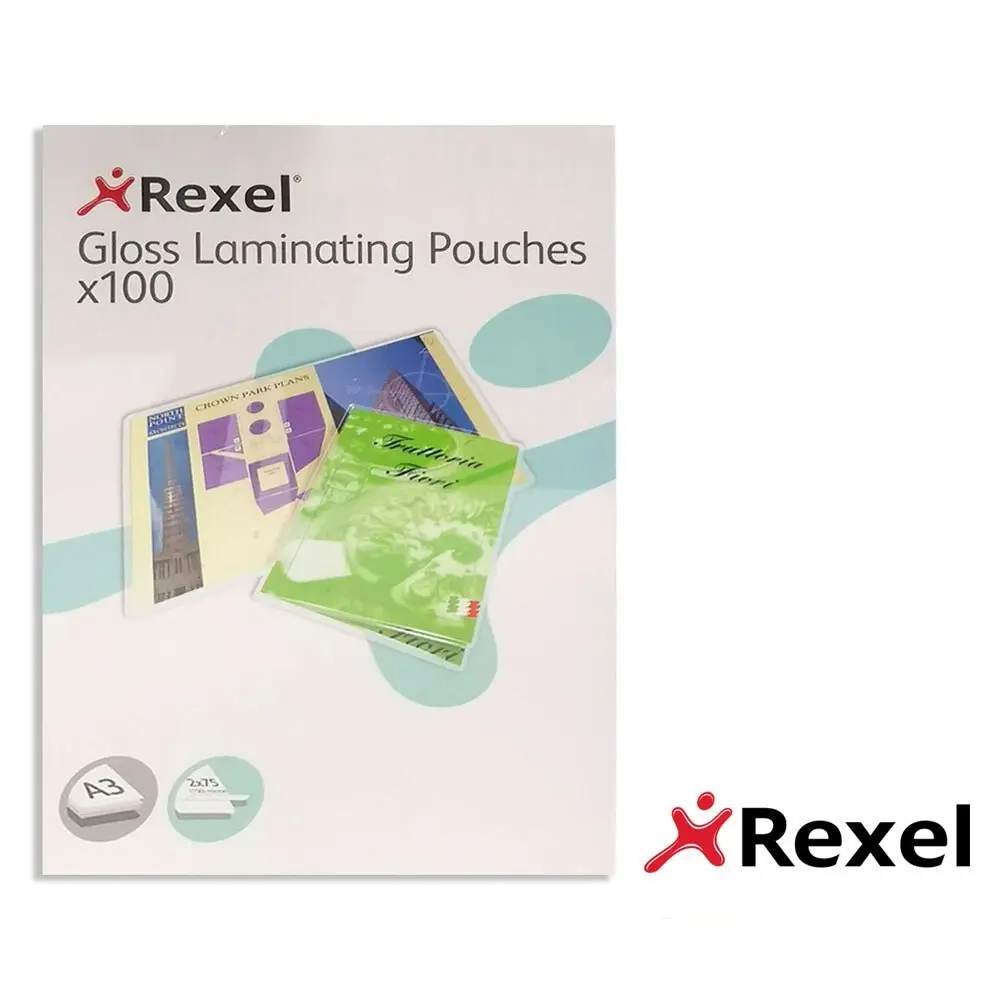 100pc Rexel A3 Laminating Pouches/Sheets 150 Micron f/Document/Photos Protection