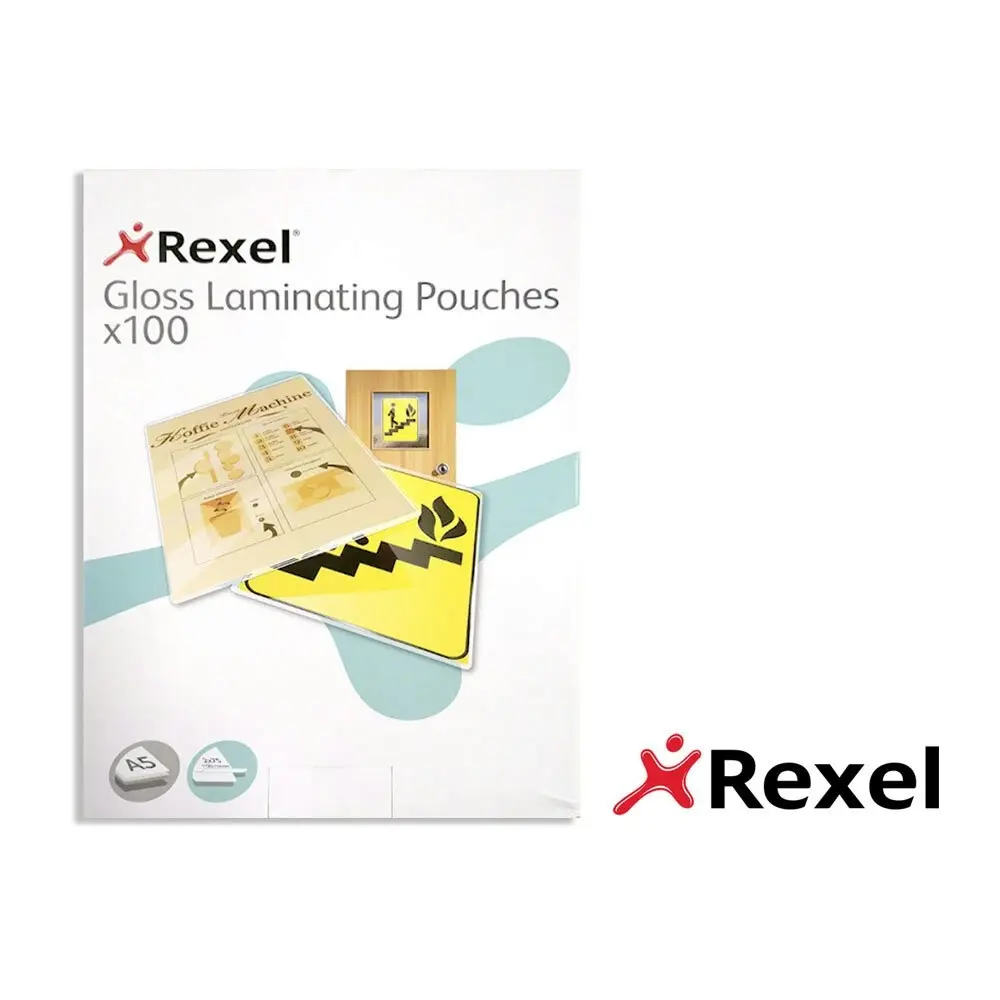 100pc Rexel A5 Laminating Pouches/Sheets 75 Micron f/Document/Photos Protection