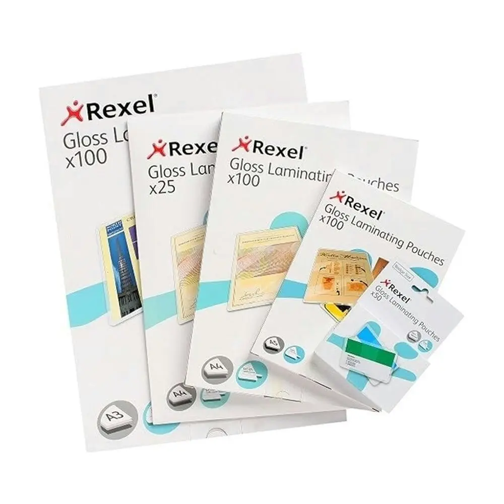 100pc Rexel A5 Laminating Pouches/Sheets 75 Micron f/Document/Photos Protection