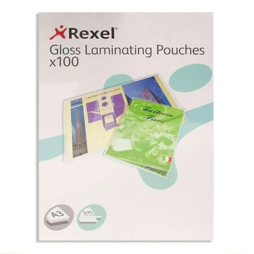 200pc Rexel A3 Laminating Pouches/Sheets 150 Micron f/Document/Photos Protection